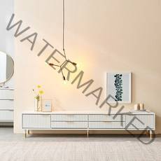 헤이몰리 앤의 시크릿 거실 비비 템바보드 2100 거실장 방문설치, 화이트