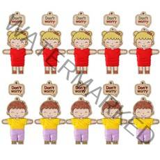 민화샵 걱정인형만들기 2종 세트, 5세트, 여자아이, 남자아이