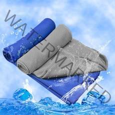 아이스쿨 스포츠 쿨수건 쿨마법타올, 10개, 그레이