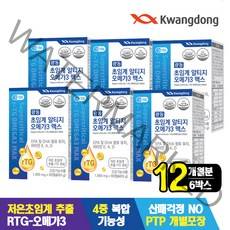 광동 초임계 rTG 알티지 오메가3 맥스 6박스 (12개월), 60정, 6개