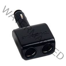 카데코 퍼즐 컬러 접이식 2구 소켓 블랙, 1개