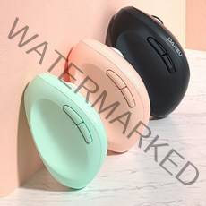 다얼유 158-mini 미니 무소음 무선 버티컬 마우스, 158(블랙)