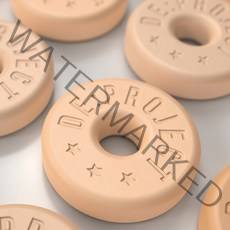 디프로젝트 리필킷 디불 디버니 디릴라고 차량용 방향제 고체형 센트도넛 리필, 4개입, 클린코튼