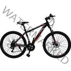 클릭 2023년형 프라임 26D MTB 자전거 반조립, 블랙 + 레드