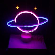 아로무드 우주본 LED 네온사인 스탠드형, 블루