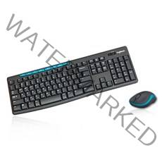 로지텍 무선 키보드 마우스 세트, MK275, 블랙 + 블루, 일반형