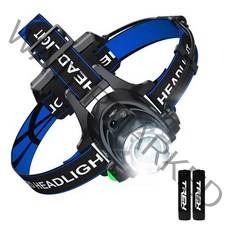 티렉스 동작인식 led 충전식 헤드랜턴 + 보호회로 18650 배터리 2P + 충전케이블 세트, LED 헤드라이트, 1개