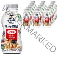 퀘이커 마시는 오트밀F 단백질2.0, 80g, 12개