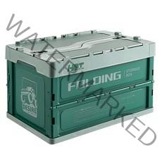 HMT 트렁크 정리함 튼튼한 다용도 자동차 접이식 차량용 수납함, 민트그린+방수패드+편백상판