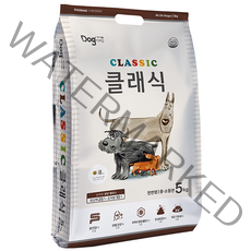 도그랑 클래식 전연령 사료 중소형, 닭, 5kg, 1개