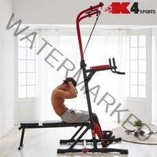 K4스포츠아몸디 K4-311 치닝디핑 싯업벤치 풀업바 실내철봉 턱걸이 스탠드철봉 전신운동기구, 1개