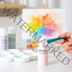 율아트 수성 무광 유광 바니쉬 젯소 60ml 미술용 소량 목재 니스, 수성 바니쉬 60ml (유광)