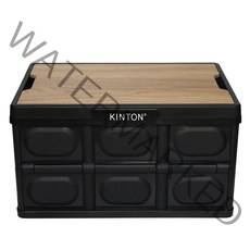 킨톤 트렁크정리함 캠핑 테이블 + 상판 테이블 오크 MOI9, 블랙, 1세트