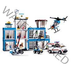 슬루반 경찰본부 장난감 레고호환블럭, 혼합색상