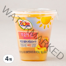 돌 후룻컵 복숭아컵, 198g, 4개