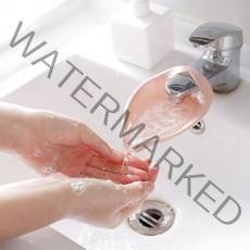 실리콘 수도 꼭지 세면대 세면 보조 연장 탭 KK459, 핑크