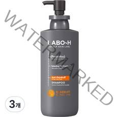 라보에이치 댄드러프 클리닉 지성 비듬 샴푸, 400ml, 3개