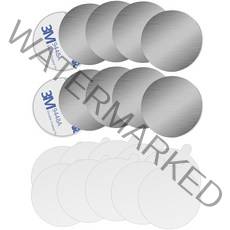 올리보 휴대폰 마그네틱 자석 거치대용 스틸 플레이트 0.4mm 원형 10p + 보호필름 10p, 실버, 1개