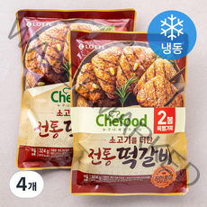 쉐푸드 전통떡갈비 (냉동), 324g, 4개