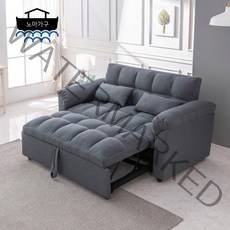 주식회사 노아가구 잠이솔솔쇼파베드 쇼파침대 소파베드 접이식 패브릭, 잠이솔솔-그레이