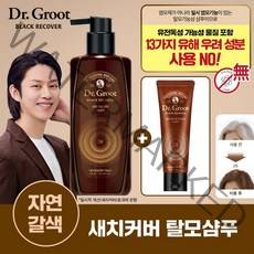 [자연갈색] 닥터그루트 블랙리커버 새치커버 샴푸 400ml+트리트먼트 150ml, 1개