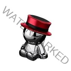 에이링크 차량용 채플린 대쉬보드 자석 거치대, 1개, 레드