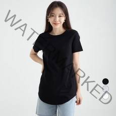 캐럿 여성용 반팔 레이어링 티셔츠