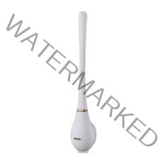 화장실 브러시 및 홀더 욕실 자동 오프닝 벽면 벽 마운트 드릴링 선물 없음 욕실 자동 오프닝 화장실 세트, 하얀색, 하얀색