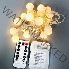 가온엘이디 LED 리모컨 빅 앵두 전구 3m 20구, 화이트