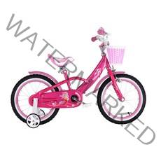 로얄베이비 아동용 머메이드 보조바퀴 자전거 126 x 65 cm, 핑크, 126cm