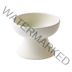 랜보어 반려동물 심플 세라믹 식기 FREE, 화이트, 1개