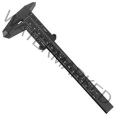 150mm Vernier Caliper 고 정확도 클리어 스케일 디스플레이 캘리퍼 측정 도구, 검은색, 1개