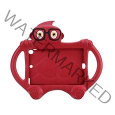 우수스 안경원숭이 모양 실리콘 갤럭시탭 케이스, 레드