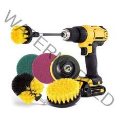 드릴브러쉬 7종세트 전동 임팩 청소솔 자동 주방 욕실 타일 화장실 변기 설겆이 세차 수세미 최다구성, 혼합 색상, 1세트