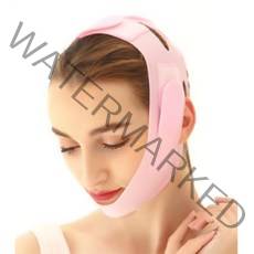 허니인덱스 브이라인밴드 턱살 얼굴 땡기미 마사지기, 1개, 브이라인땡기미 핑크