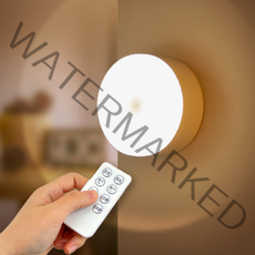 심플 LED 무선 충전식 자석형 스마트 리모컨 밝기조절 조명 타이머 무드등, 2000mAh