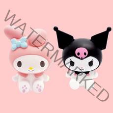 산리오 스퀴시 말랑이 모찌 시나모롤 마이멜로디 쿠로미 헬로키티 폼폼푸린, 쿠로미+마이멜로디