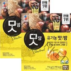 맛밤 유기농, 42g, 34개