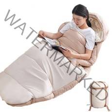 스타일닥터 침낭 야외 성인 캠핑 침낭 두꺼운 보온 방한 대여행 침낭 휴대용 침낭, 1600g, 1개