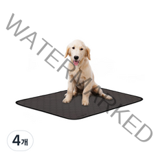 딩동펫 반려동물 빨아쓰는 소변매트, 4개, 1개입
