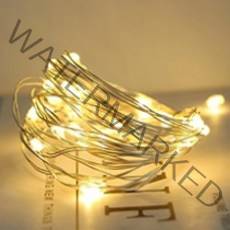 더깔끔 LED 야외 방수 정원 작은 등 300구 30m + 리모컨 세트, 부드러운 화이트