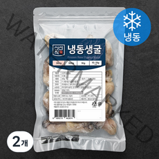 신선작 생굴 (냉동), 300g, 2개