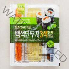 풀무원 백색단무지 3색 야채절임 450g, 1세트