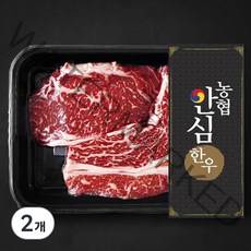 농협안심한우 등심 1등급 구이용 (냉장), 200g, 2개