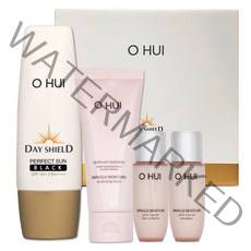 오휘 데이쉴드 퍼펙트 선 블랙 기획 세트(핑크베리어) SPF50+/PA++++, 1개, 50ml
