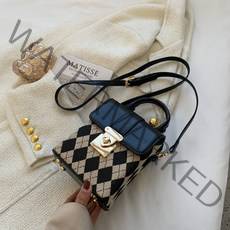 여성숄더백 여자 패션 캐주얼 체크 핸드백 직장인 대학생 미니 여성 가방