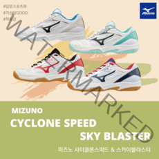 미즈노 스카이블라스터+사이클론스피드 모음 배드민턴화 스쿼시 탁구 인도어화 실내체육