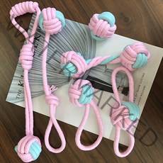 파스텔 로프 강아지 장난감 6종 세트, 1세트