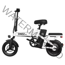 디네즈 전기자전거 최신 초경량 접이식 전동 48V 400W, 화이트, 15Ah