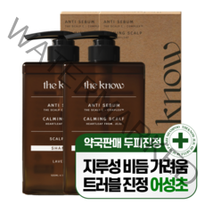 더노우 제주 어성초 약산성 지루성 두피 케어 탈모 샴푸, 500ml, 2개